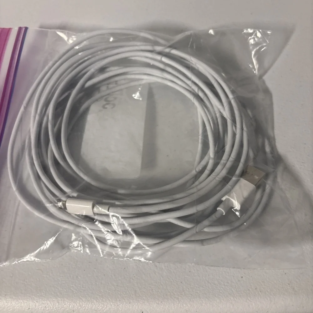 Genuine Apple USB-A to Lightning 16' Charging Cable Never Used Tested Good
